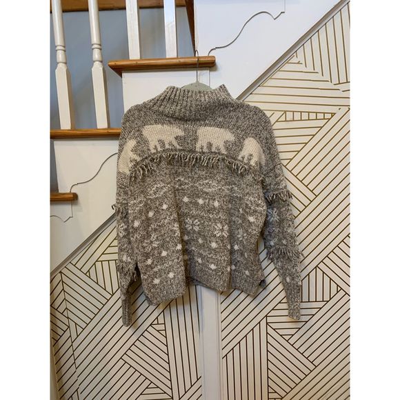 Loft Turtleneck Polar Bear Tassel Sweater - Picture 2 of 10